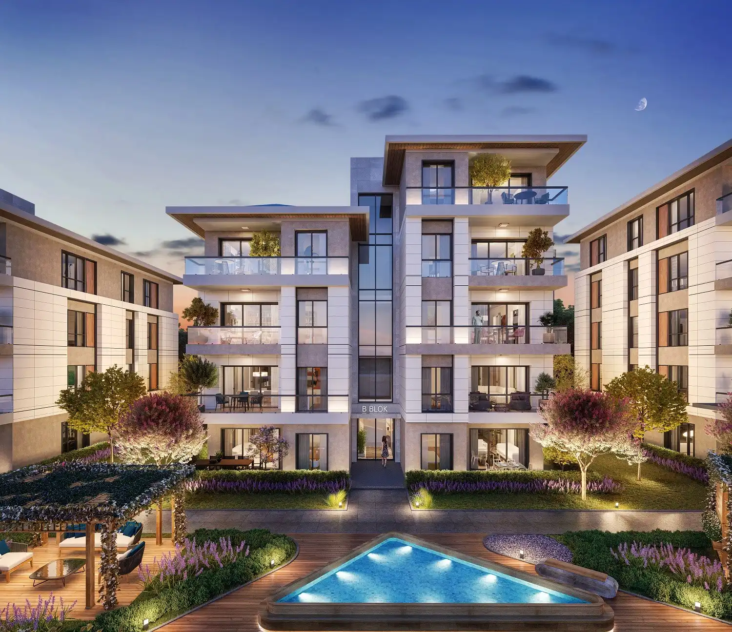 Изображение Квартиры в уютном комплексе для семьи, район Башакшехир, Стамбул